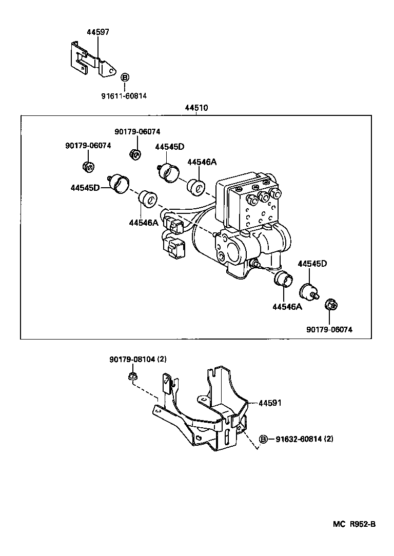44050-34010 ACTUATOR ASSY, BRAKE product image