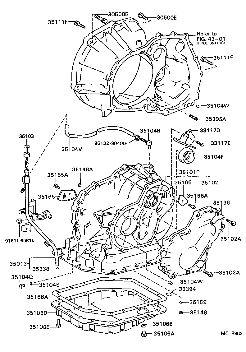 90311-34013 SEAL, OIL (FOR TRANSAXLE CASE) product image