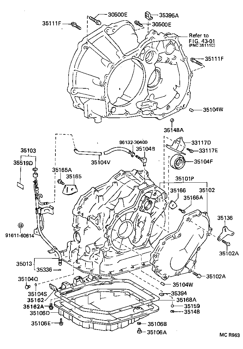 35013-16200 TUBE SUB-ASSY, TRANSMISSION OIL FILLER product image