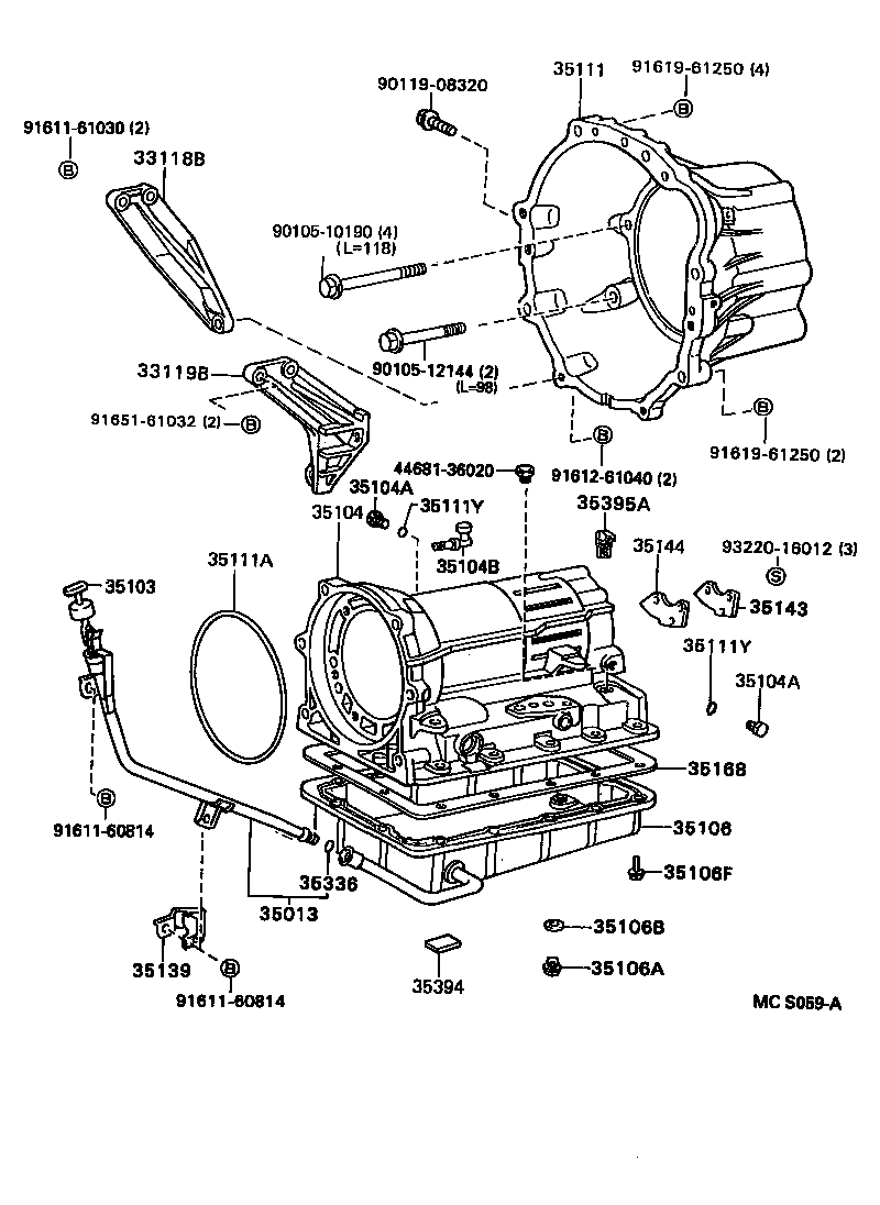 35013-22390 TUBE SUB-ASSY, TRANSMISSION OIL FILLER product image