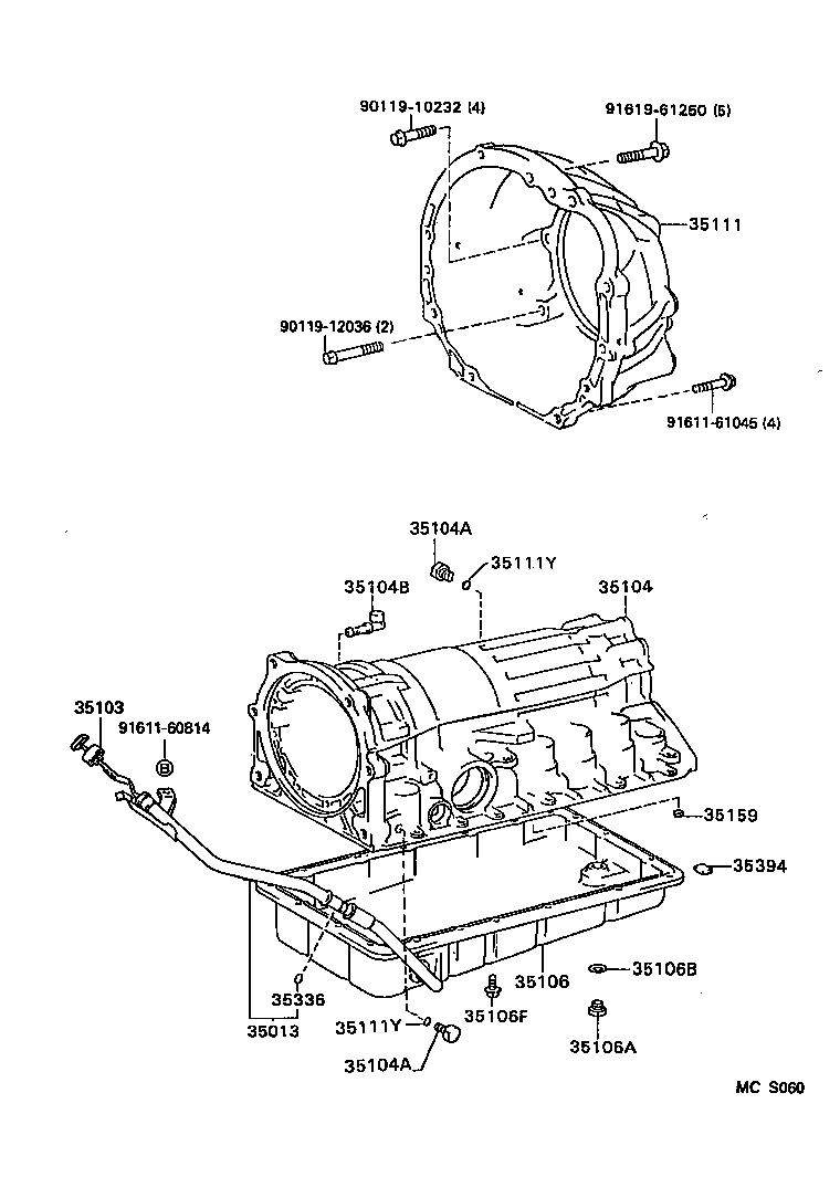 35013-22390 TUBE SUB-ASSY, TRANSMISSION OIL FILLER product image