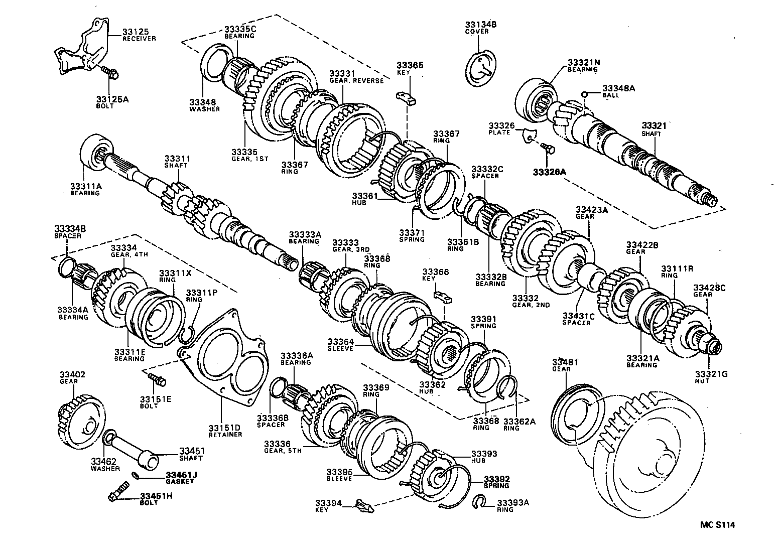 33481-12040 GEAR, SPEEDOMETER DRIVE (MTM) product image