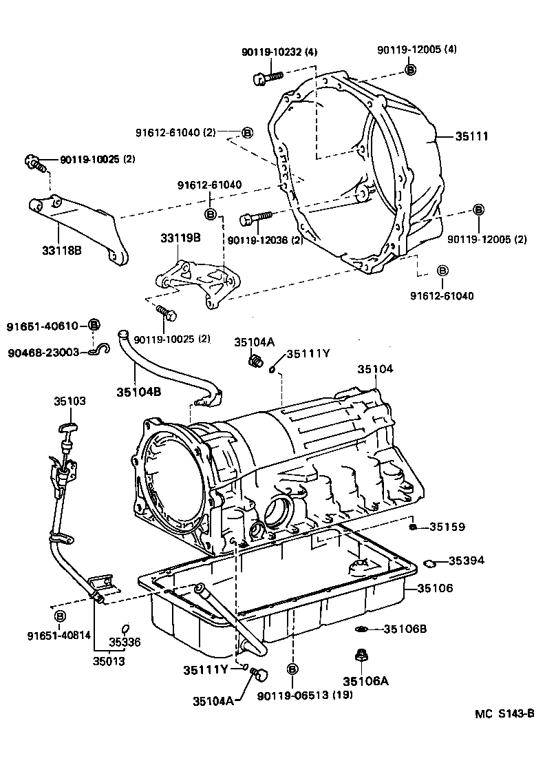 35013-34040 TUBE SUB-ASSY, TRANSMISSION OIL FILLER product image