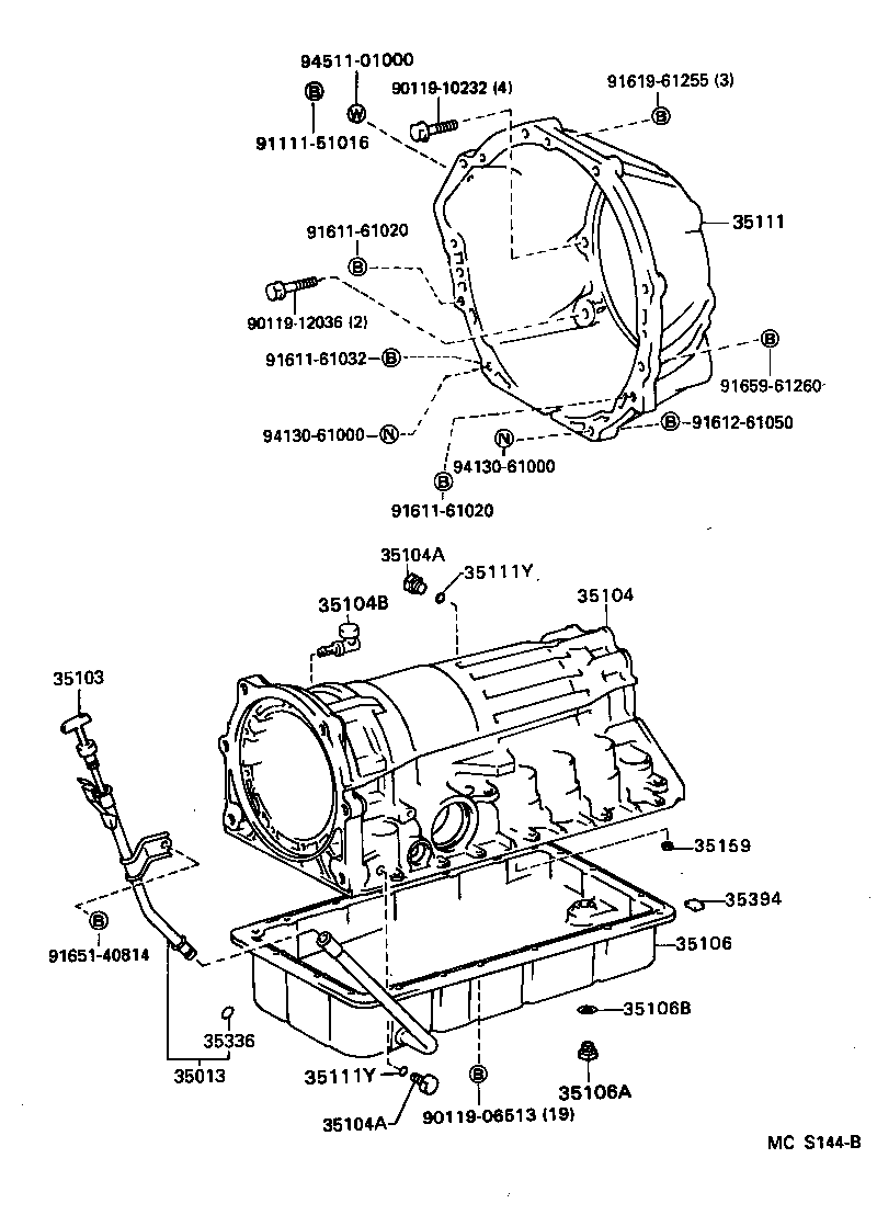 35013-34040 TUBE SUB-ASSY, TRANSMISSION OIL FILLER product image