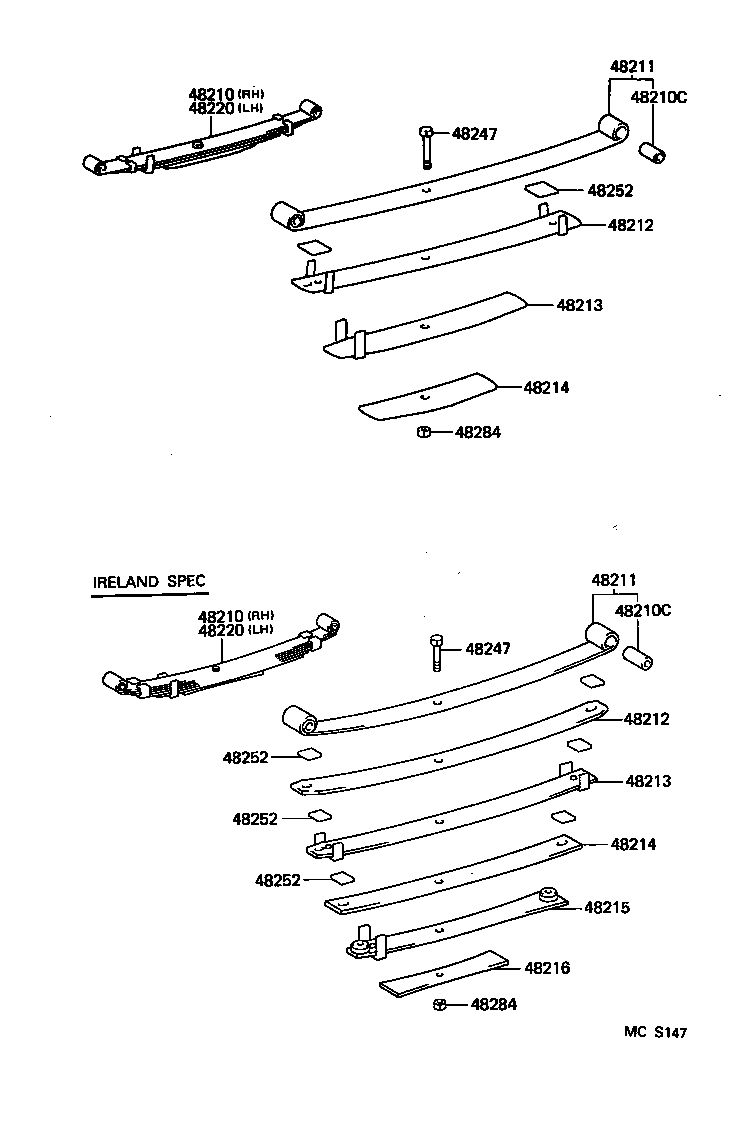 48046-28030 SEAT SUB-ASSY, SPRING U BOLT, RH product image