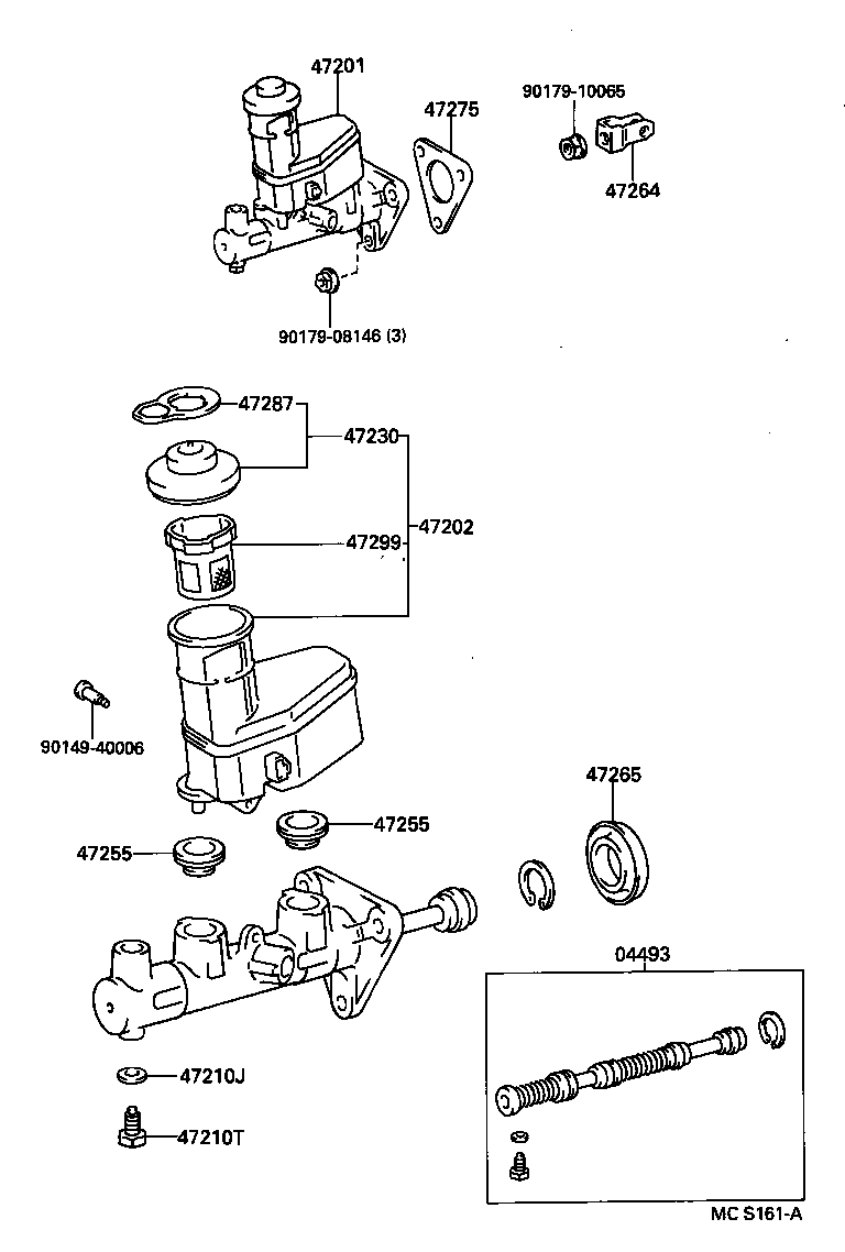 47202-20460 RESERVOIR SUB-ASSY, BRAKE MASTER CYLINDER product image