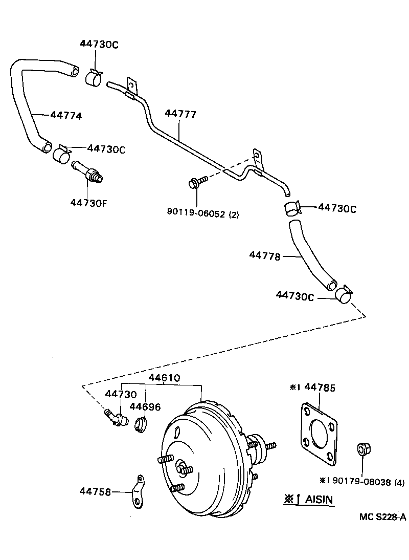 44610-2D340 BOOSTER ASSY, BRAKE product image