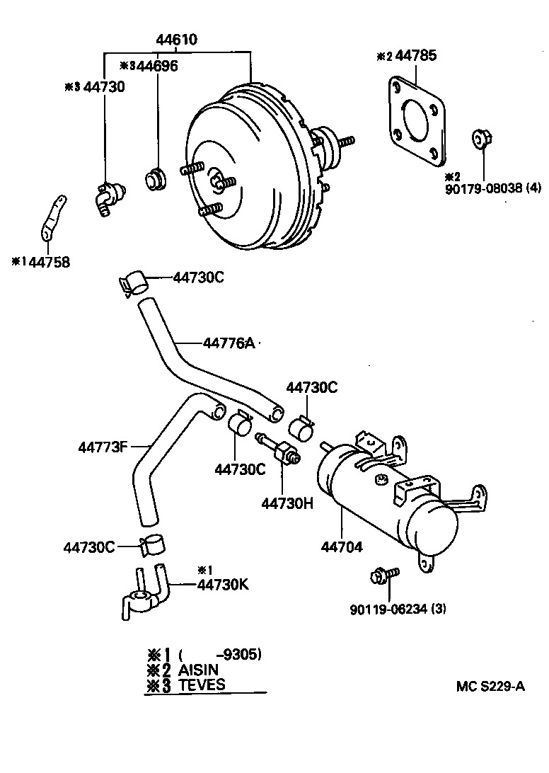 44610-2D340 BOOSTER ASSY, BRAKE product image