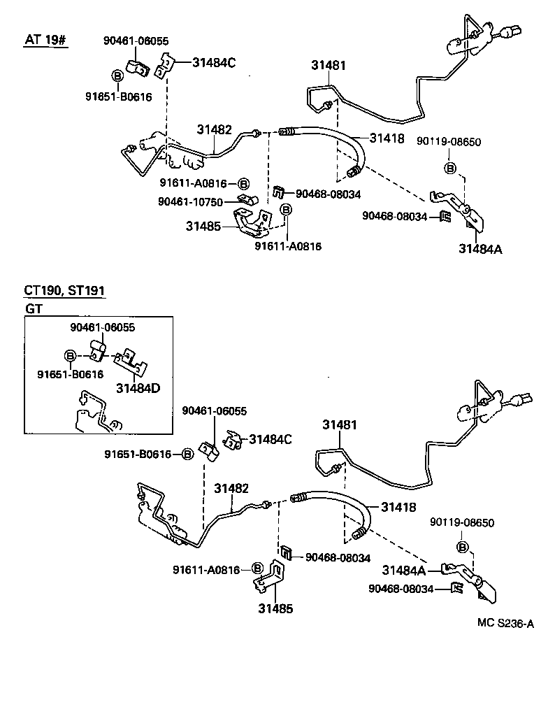 31301-05030 PEDAL SUB-ASSY, CLUTCH product image