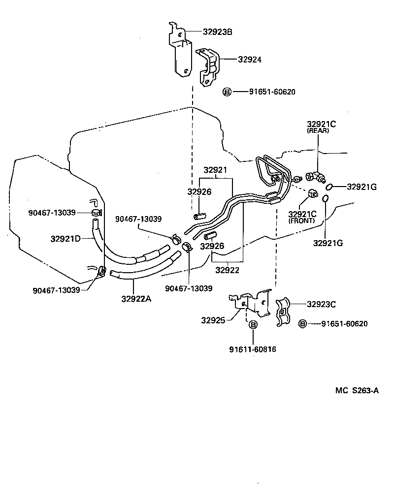 32922-27120 TUBE, OIL COOLER OUTLET, NO.1 product image