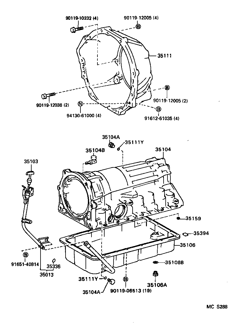 35013-34040 TUBE SUB-ASSY, TRANSMISSION OIL FILLER product image