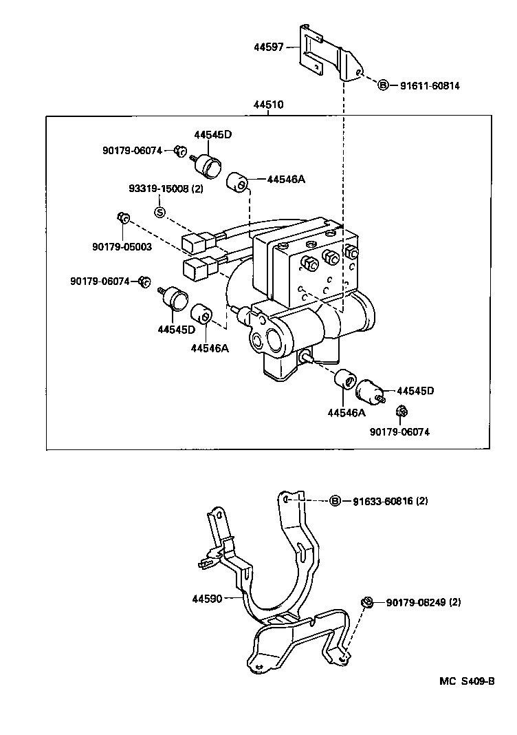 44050-04020 ACTUATOR ASSY, BRAKE product image