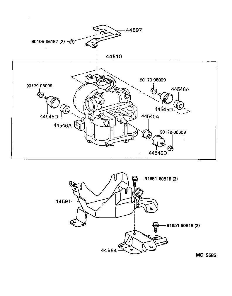 44510-28040 ACTUATOR ASSY, BRAKE product image