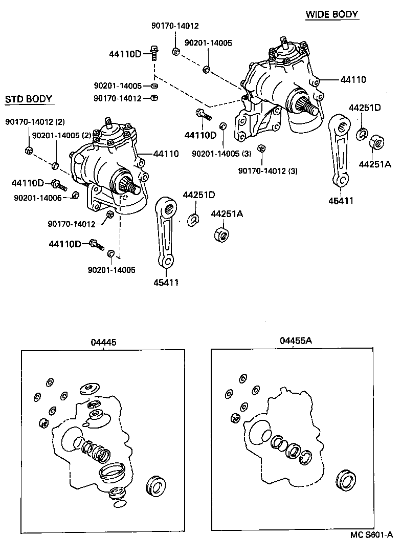 45434-36020 CAP, CENTER ARM BRACKET product image