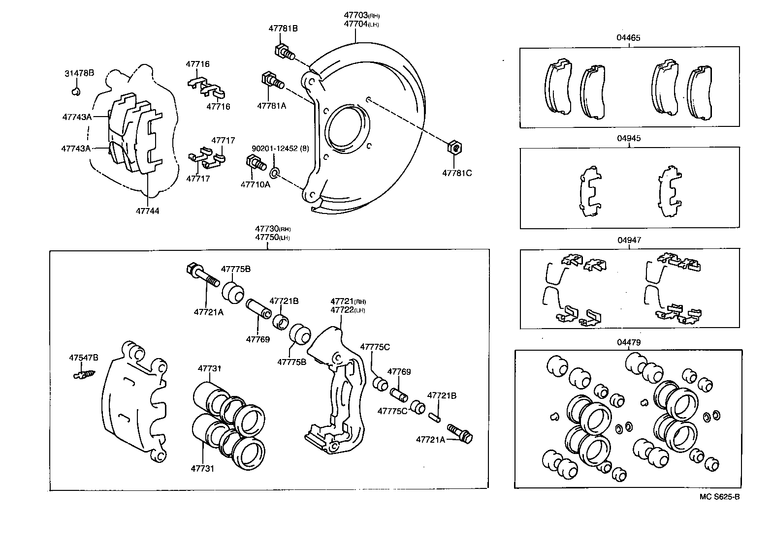 04465-36010 PAD KIT, DISC BRAKE, FRONT product image