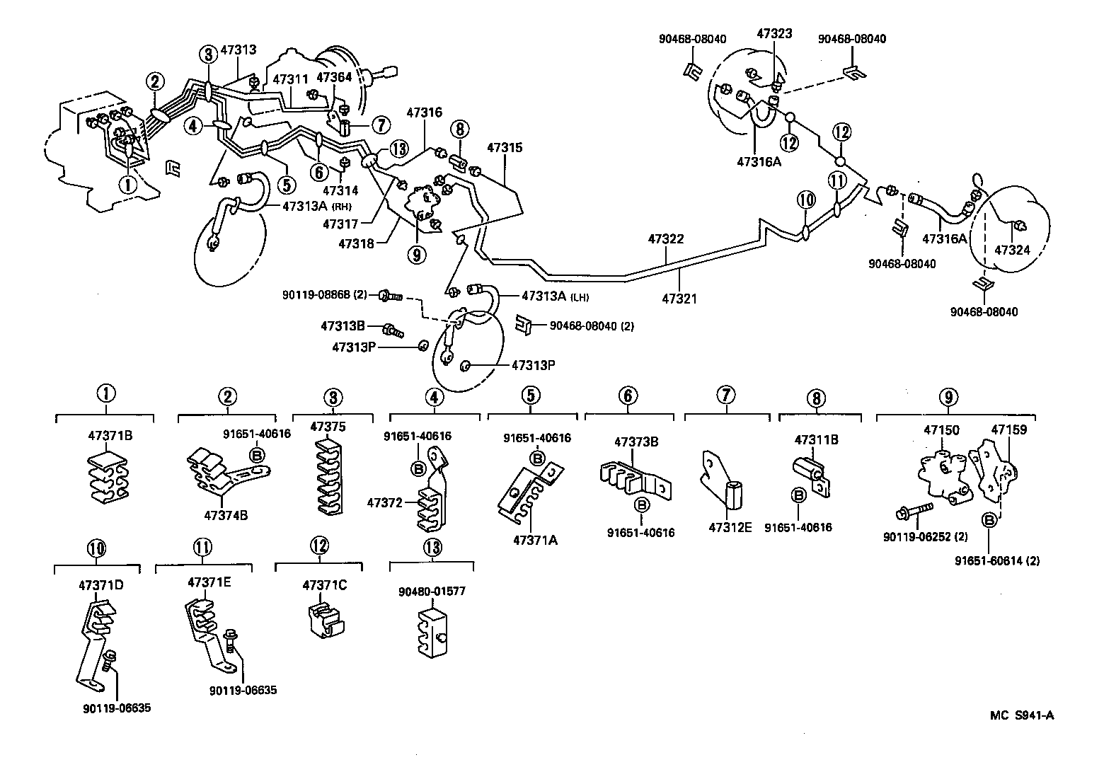 44510-12190 ACTUATOR ASSY, BRAKE product image
