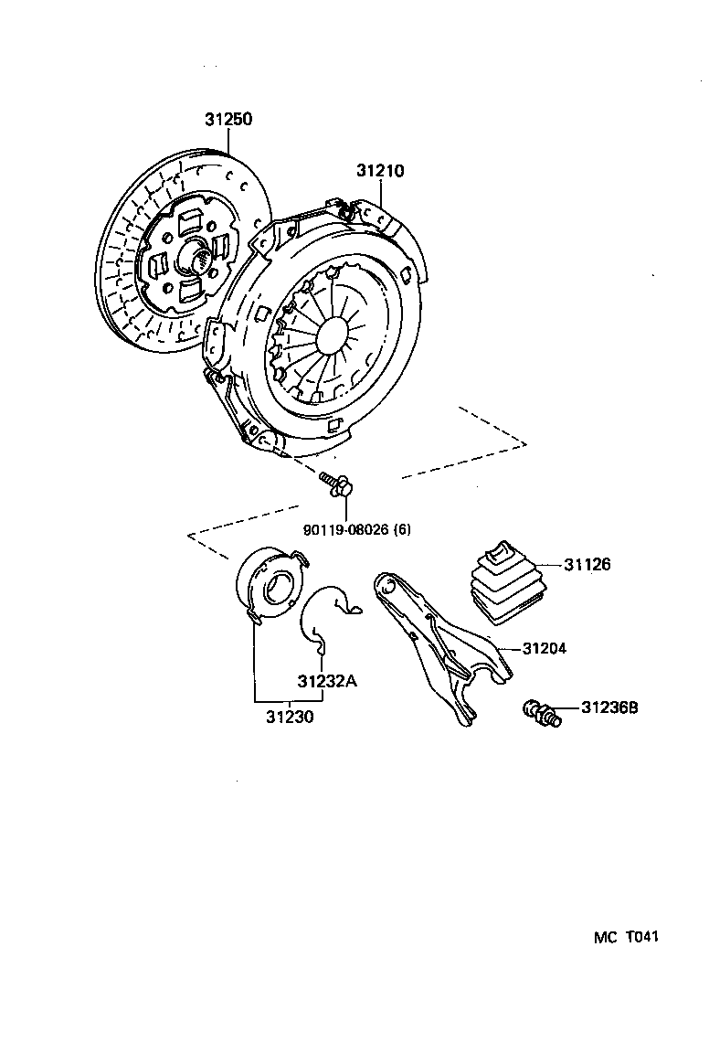 31230-05010 BEARING ASSY, CLUTCH RELEASE product image