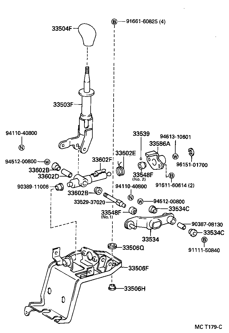 33570-37010 RETAINER SUB-ASSY, CONTROL SHIFT LEVER (FOR FLOOR SHIFT) product image