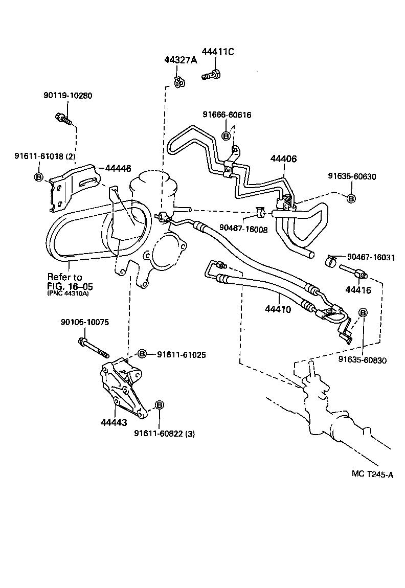 44402-20440 COOLER SUB-ASSY, POWER STEERING OIL, NO.1 product image