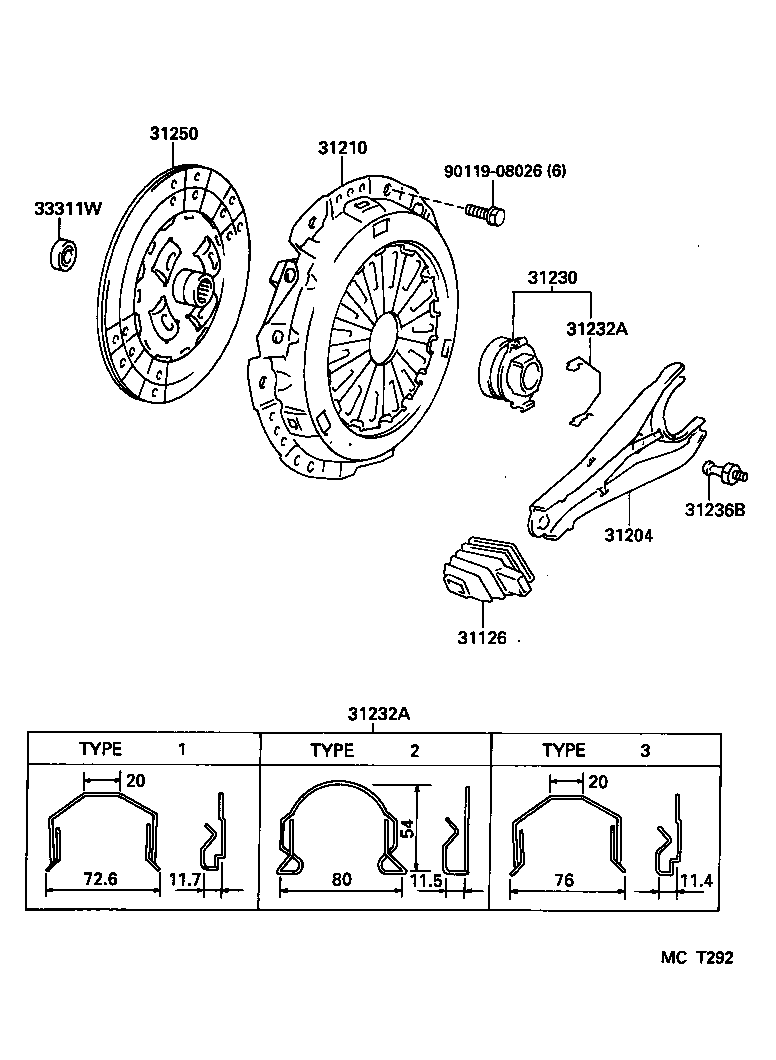 31126-0W010 BOOT, CLUTCH RELEASE FORK product image