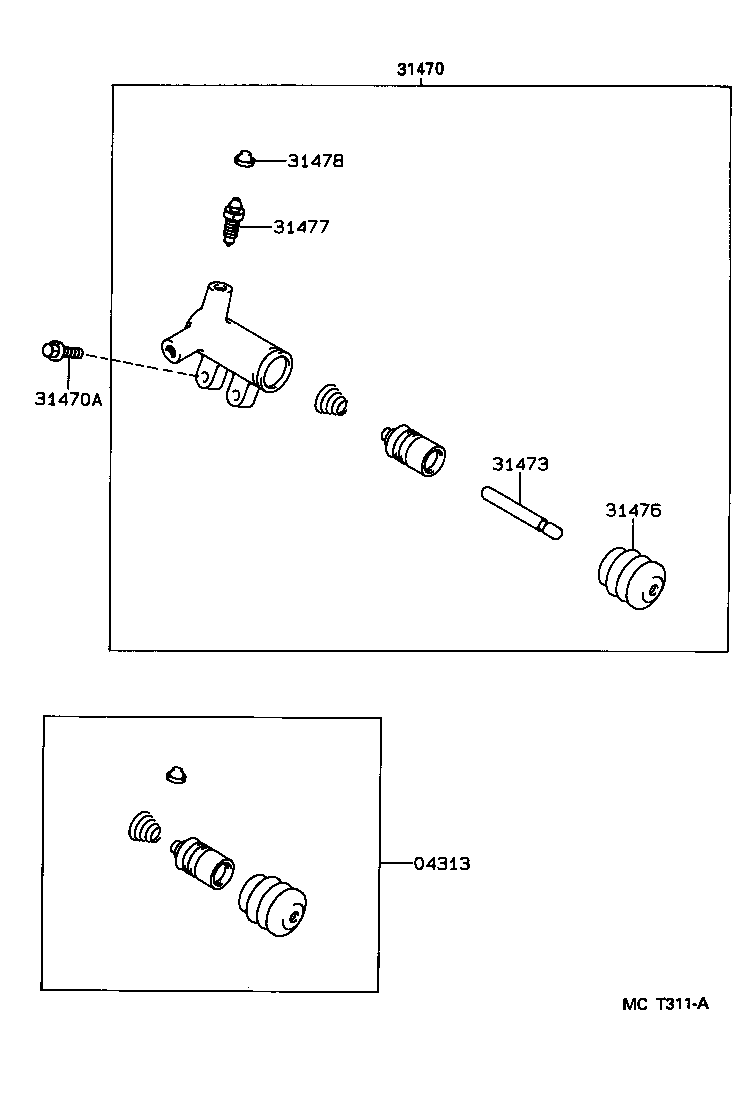 31478-01030 CAP, BLEEDER PLUG(FOR RELEASE CYLINDER) product image