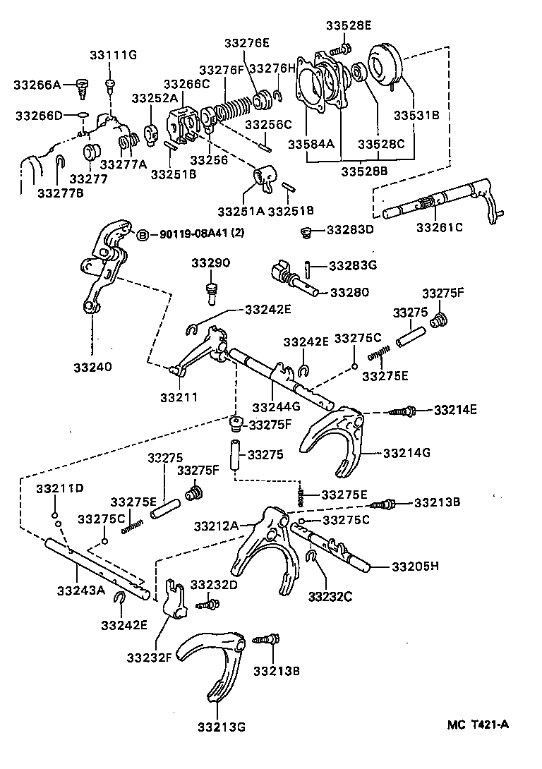 33220-32024 FORK, GEAR SHIFT, NO.2 product image
