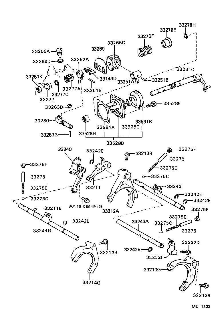 33220-32024 FORK, GEAR SHIFT, NO.2 product image
