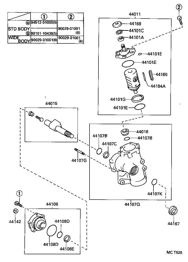 44011-36190 PISTON SUB-ASSY, POWER product image