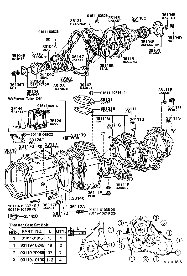 36121-35010 COVER, TRANSFER CASE, NO.1 product image