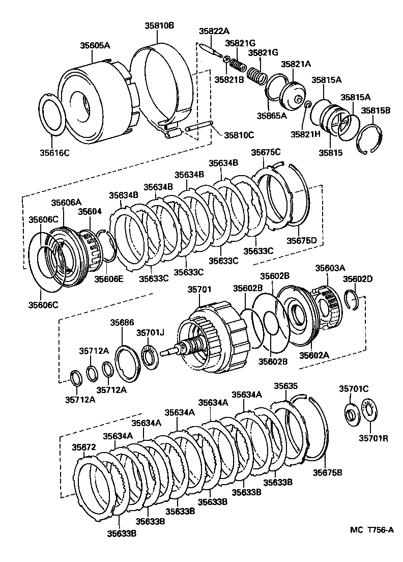 35633-60040 DISC, CLUTCH (FOR FRONT CLUTCH) product image