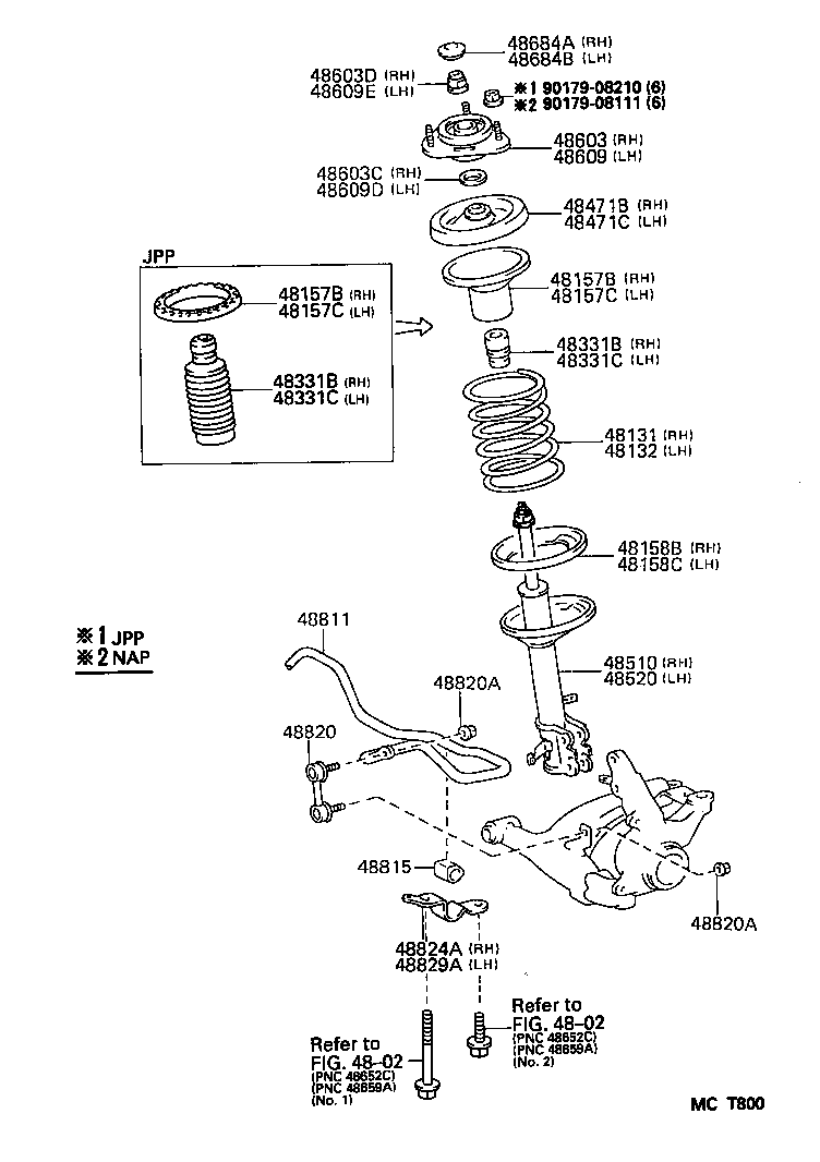 48157-12070 INSULATOR, FRONT COIL SPRING, UPPER RH product image