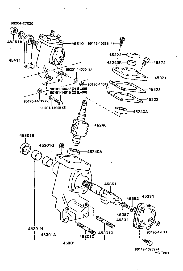 44011-36190 PISTON SUB-ASSY, POWER product image