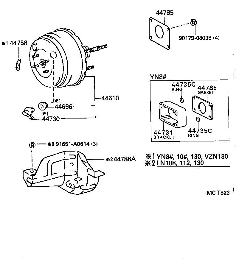 04443-35930 BOOSTER KIT, BRAKE product image