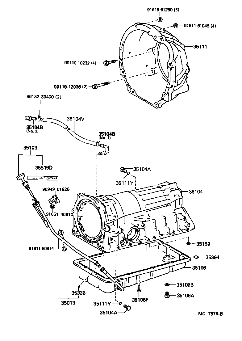 35103-30401 GAGE SUB-ASSY, TRANSMISSION OIL LEVEL product image