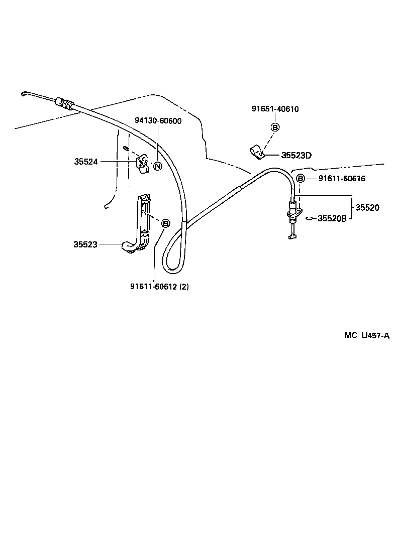 35524-34010 CLAMP, THROTTLE CABLE, NO.2 product image
