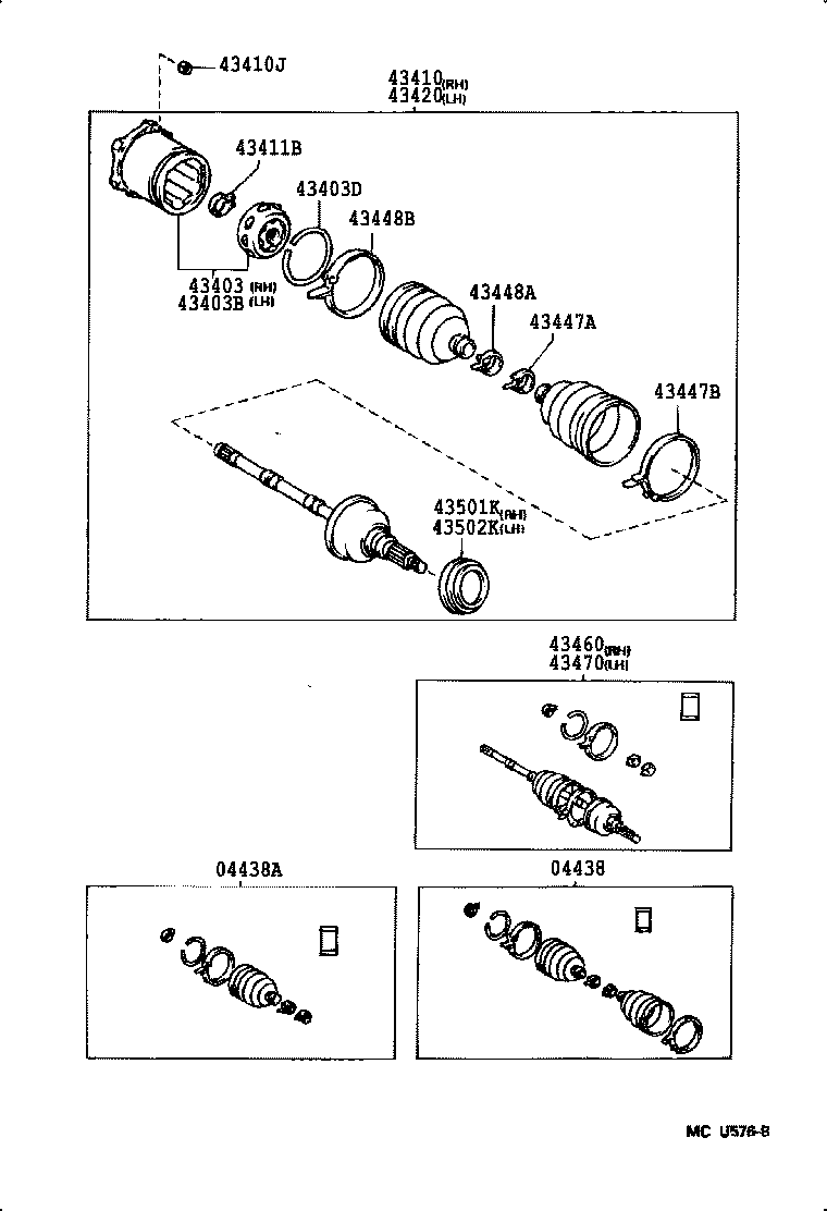 90311-37001 OIL SEAL, FRONT DRIVE SHAFT, RH product image