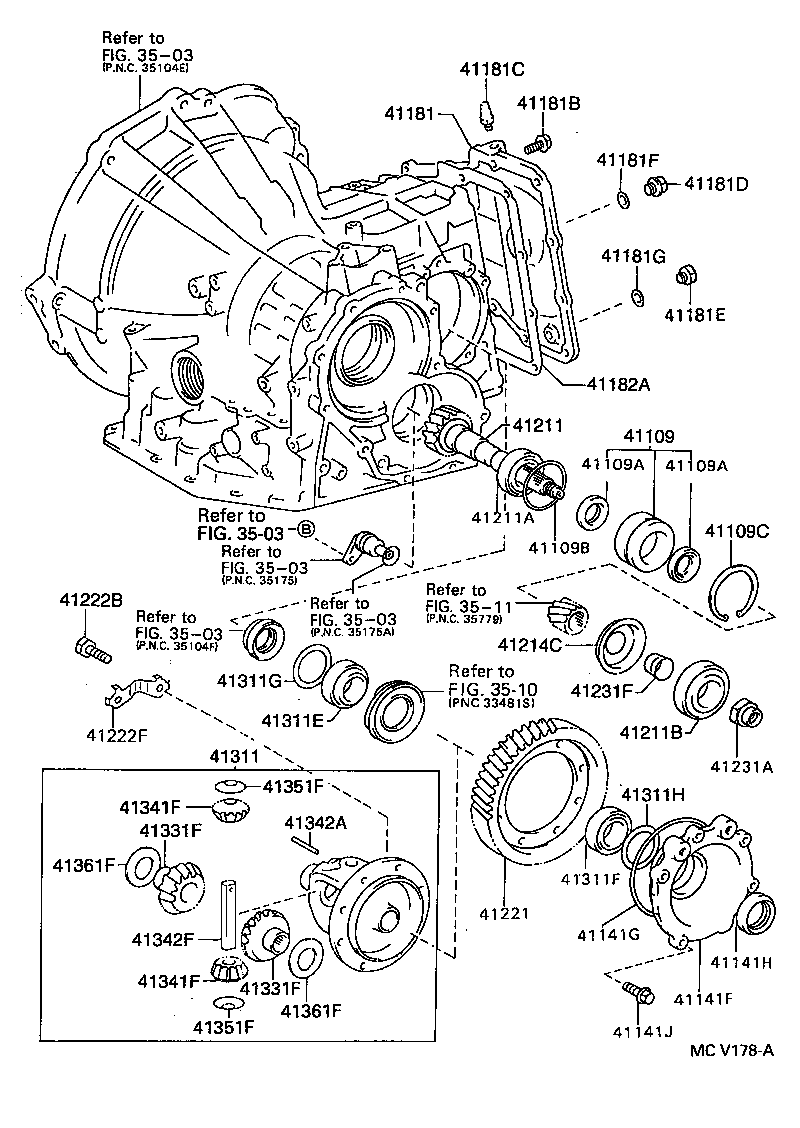31115-16051 CASE, FRONT TRANSAXLE(MTM) product image