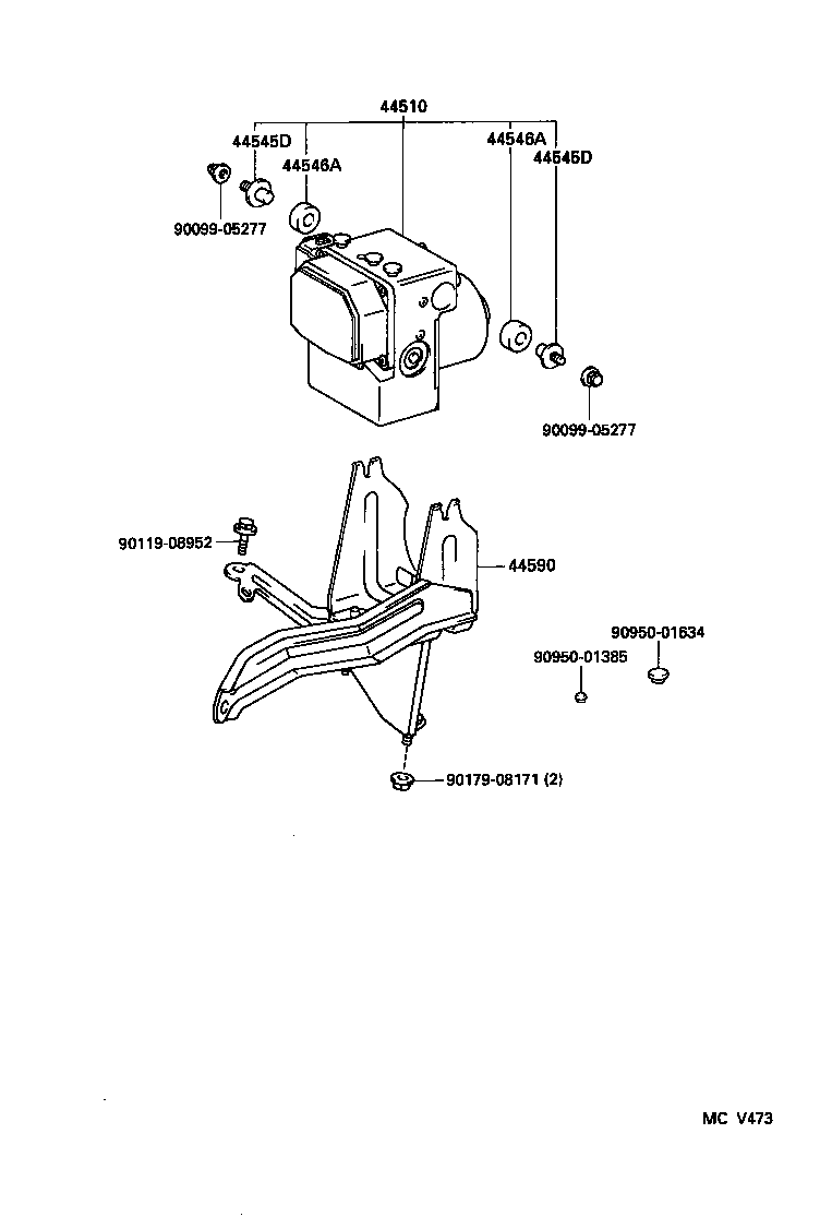 44510-14100 ACTUATOR ASSY, BRAKE product image