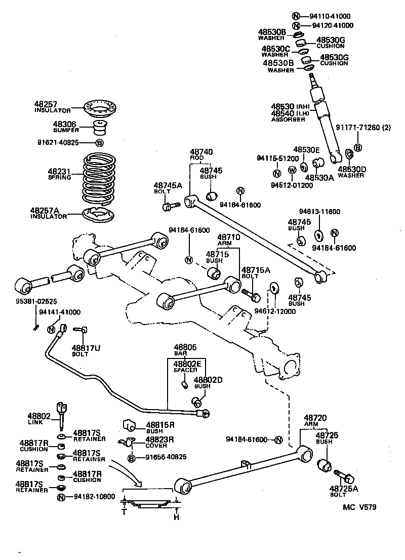 04483-26070 SHACKLE KIT, REAR SPRING product image