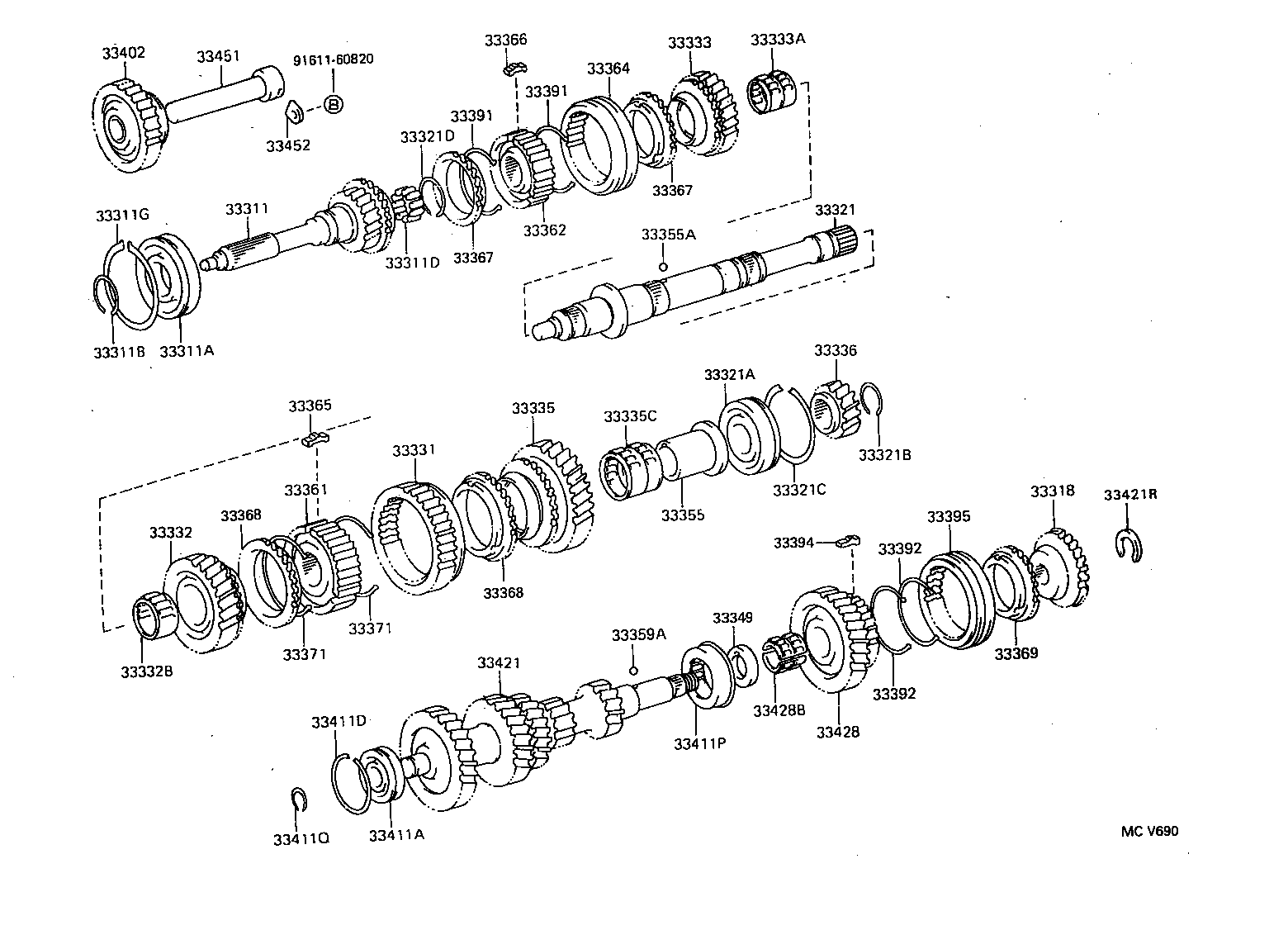 33032-60110 GEAR, 1ST product image