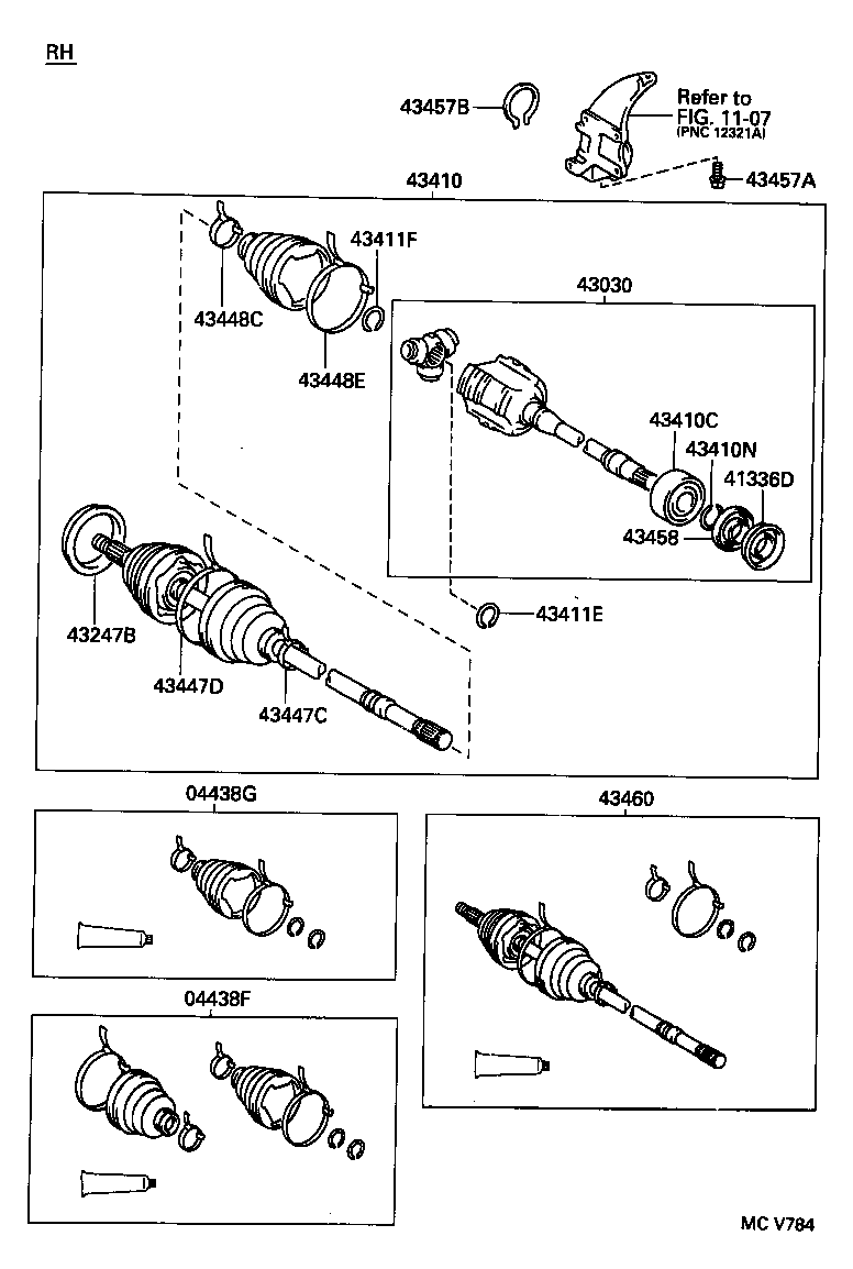 43247-06010 DEFLECTOR, FRONT WHEEL BEARING DUST, RH NO.2 product image