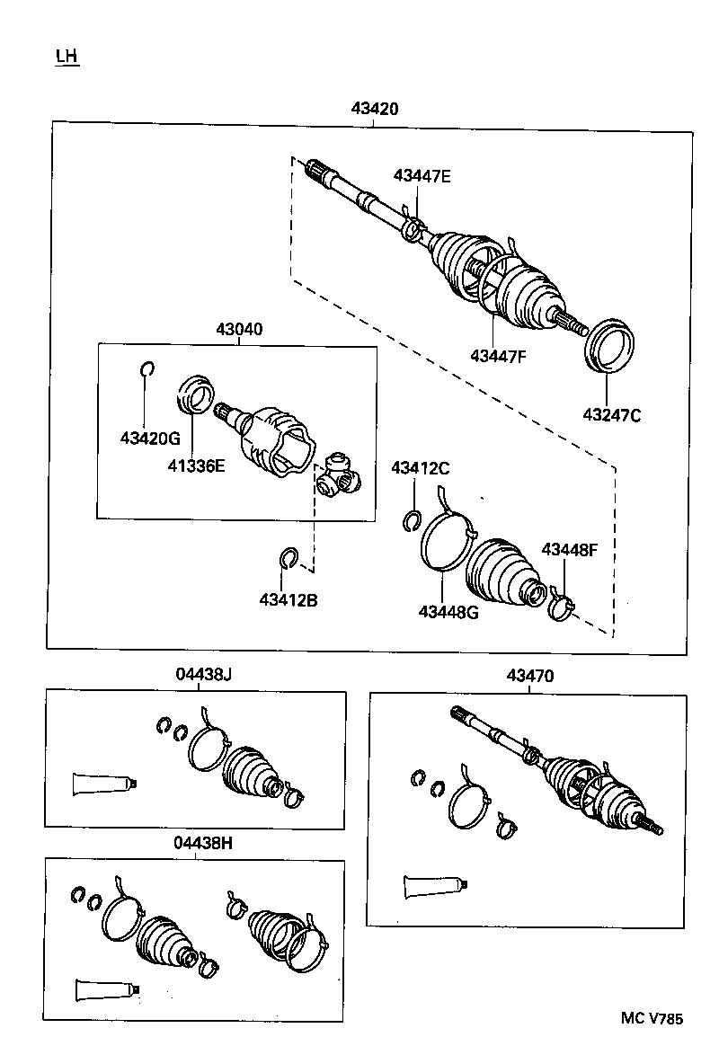43247-06010 DEFLECTOR, FRONT WHEEL BEARING DUST, RH NO.2 product image