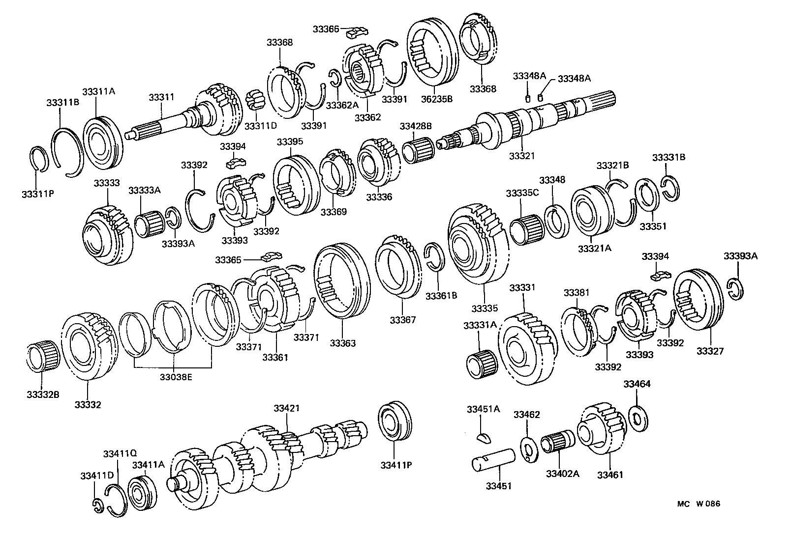 33034-60020 GEAR, 3RD product image