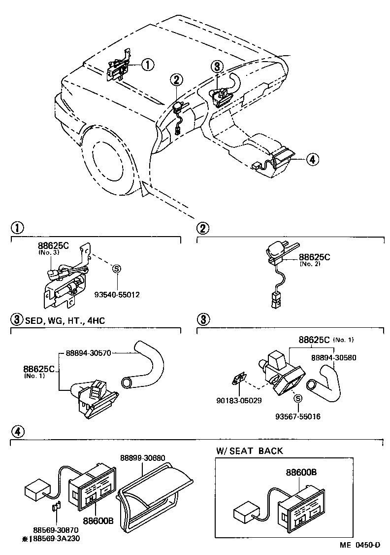 55845-30140 DUCT, HEATER TO REGISTER, NO.3 product image