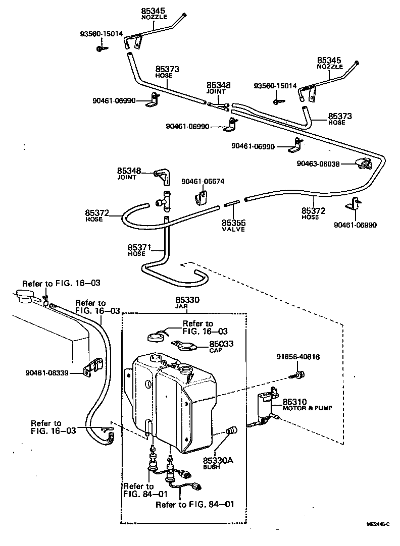 85285-20011 JAR ASSY, WINDSHIELD WASHER product image