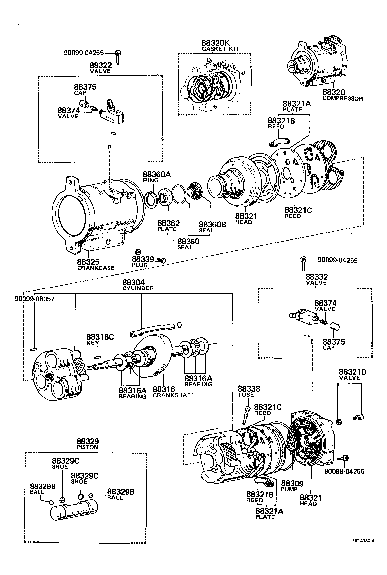 88320-60060 COMPRESSOR ASSY, COOLER product image
