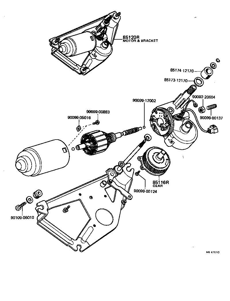 85220-12200 BLADE ASSY, REAR WIPER product image