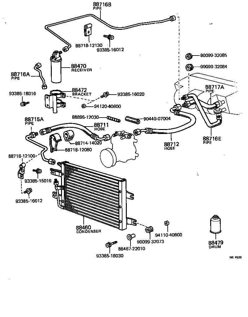 88460-12031 CONDENSER ASSY, COOLER product image