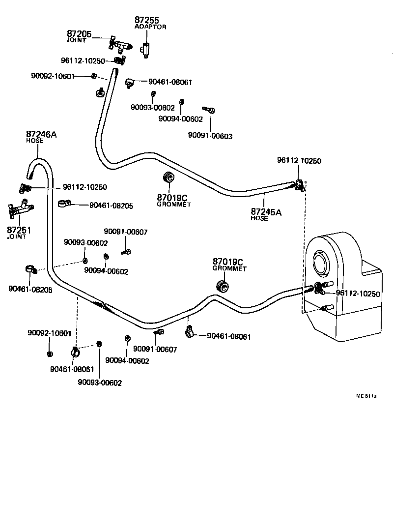 87204-29010 JOINT OR UNION, WATER HOSE THROUGH product image