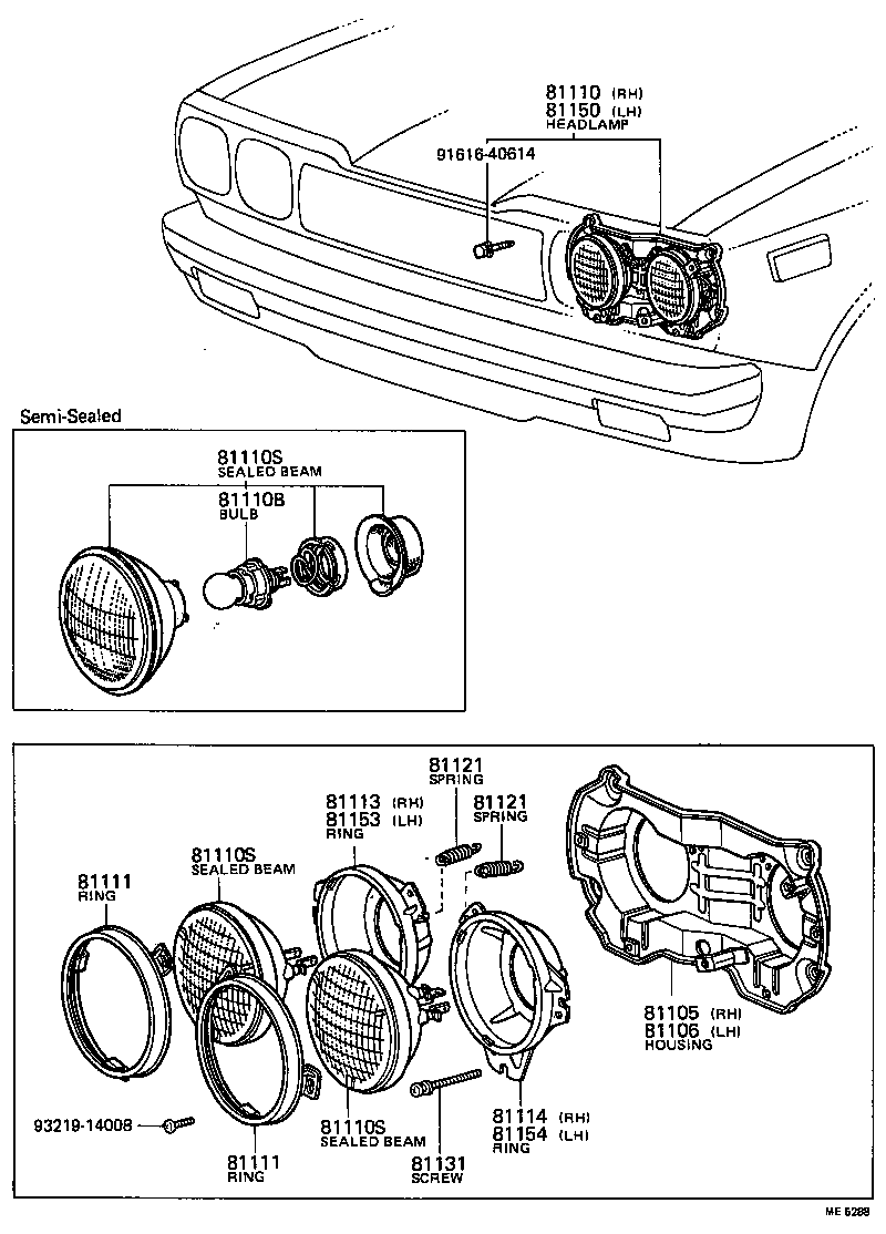 81110-89809 HEADLAMP ASSY, RH product image
